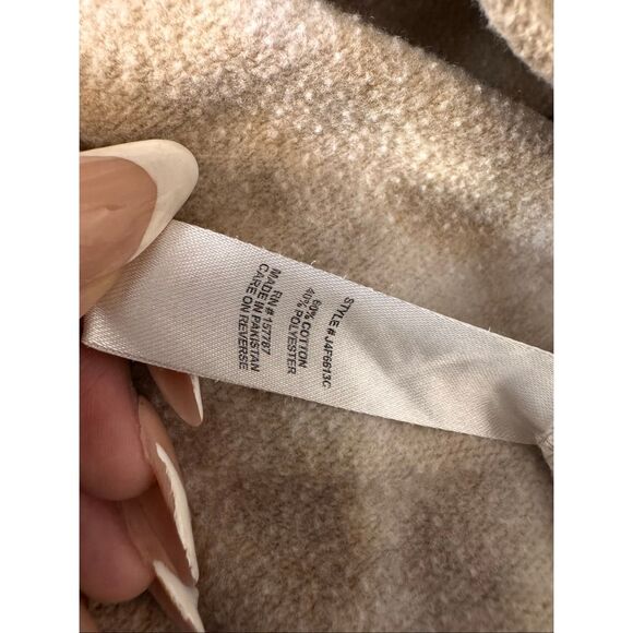 Jolie & Joy Tie-Dye Cropped Hoodie Small Survivor Warrior Graphic Beige Brown Dr - Picture 5 of 6